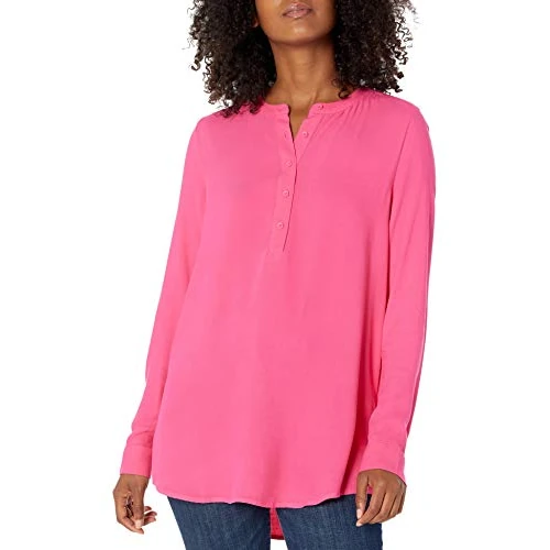 Offre limitee: Amazon Essentials Blouse Tissée à Manches Longues Femme, Rose Incandescent, L de 23.80 EUR a 17.85 EUR (economie 25%)