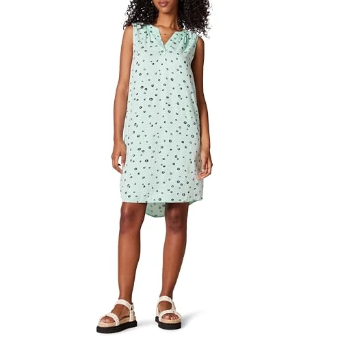 Zeitlich begrenztes Angebot: Amazon Essentials Damen Ärmelloses gewebtes Etuikleid, Aquablau Mohnblume, S von 16.62 € auf 16.62 € (0.00% Rabatt)