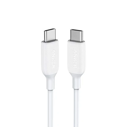Anker USB C Cable 60W, Powerline III USB-C to USB-C Cable 2.0, for iPhone 17/16/15, iPad Pro, Samsung Galaxy, MacBook Pro,and More (3ft, White)
