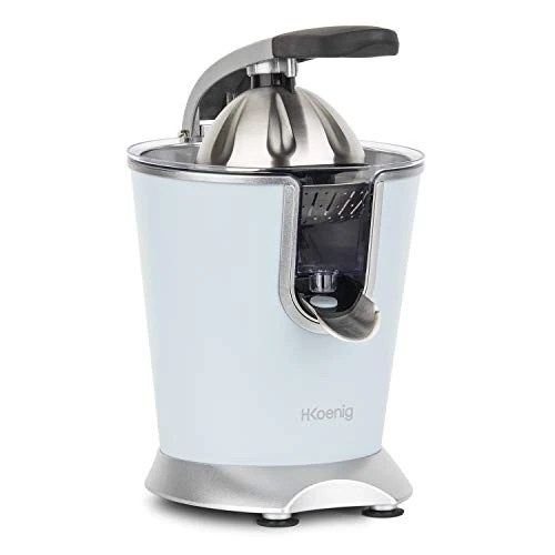 Offerta a tempo: H.Koenig - H.Koenig AGR86, Spremiagrumi Elettrico professionale, Acciaio Inox, Sistema antigoccia, Potente e silenzioso, 160W, Blu pastello - 50% da 99.00 € a 49.90 €