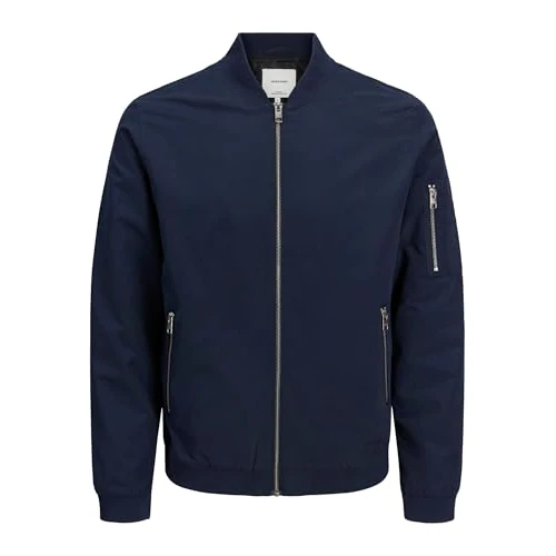 Mêska kamizelka bomber Jack & Jones Basic College bez kaptura Jjerush, Colours:Blue, Größe Jacke:M
