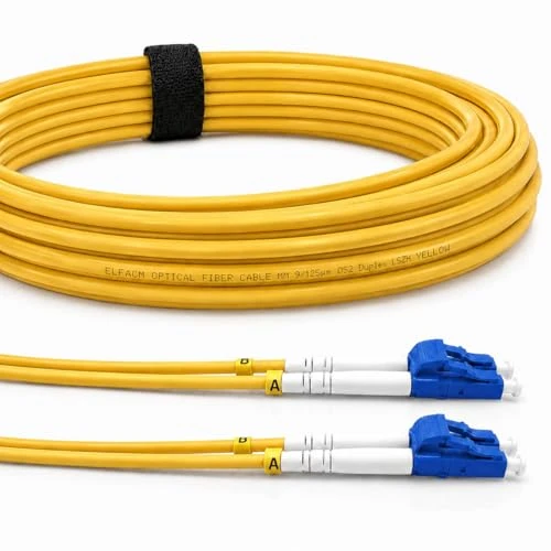 Limited-time offer: Elfcam®- Optical Fibre Cable (Optical Cable) LC/UPC to LC/UPC, OS2 Single Mode Duplex 9/125um (5M) from 17.23 £ to 8.99 £ (save 47.82%)