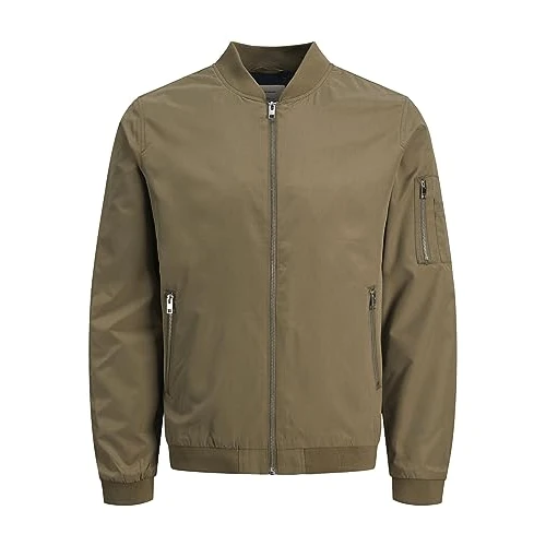 JACK & JONES Jjerush Bomber Noos Homme veste, Dusky Green, L