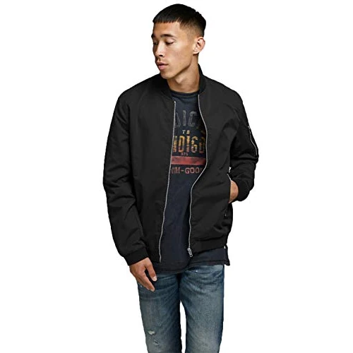 Oferta limitada: JACK & JONES Bomber Jacket Bomber Jacket Black m Black M de 49.99 EUR a 31.84 EUR (ahorro 36%)