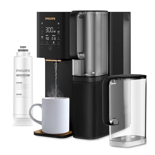 Offre limitée : Philips Distributeur d’eau à osmose inverse 7000: Eau chaude/froide filtrée en secondes, minéraux préservés, filtration RO 6-en-1, >110 contaminants réduits, ratio 3:1, UV-C, sans installation, 2000 L de 699.00 € à 445.09 € (36% de remise)