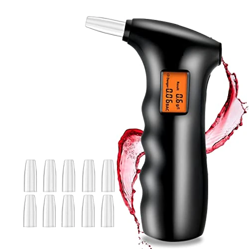 Offerta a tempo: JTENG Etilometro Portatile, Alcol Test Portatile Digitale Professionale con Display a LED Incluso 10 ugelli, Nero (Alcool Test Portatile) - 29% da 13.99 € a 9.98 €