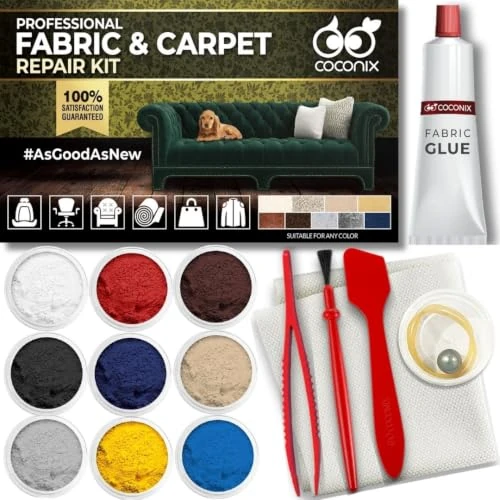 Offerta a tempo: Coconix Kit Riparazione Tessuto & Moquette Auto, Sedili, Buchi & Bruciature - 0.00% da 18.99 € a 18.99 €