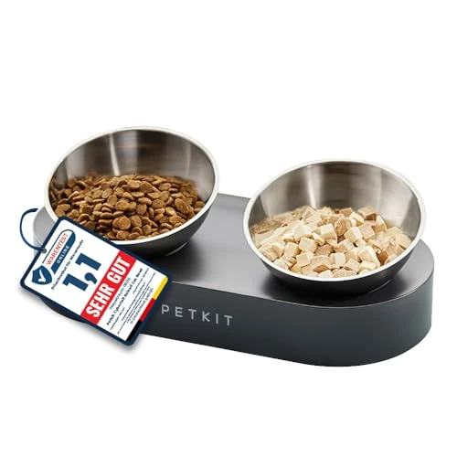 Oferta limitada: PETKIT CYBERTAIL Cuenco Elevado e Inclinado de Acero Inoxidable, Cuenco de alimentación Antideslizante sin derrames, para Gatos y Perros pequeños de 27.99 EUR a 20.98 EUR (ahorro 25%)