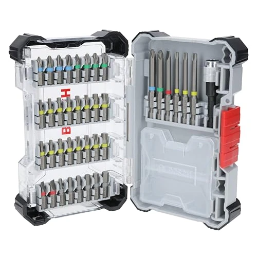 Bosch Amazon Exclusive - Set di 40 punte per avvitatore extra dure, 40 pezzi (197 x 110,5 mm, accessori professionali, cacciavite)