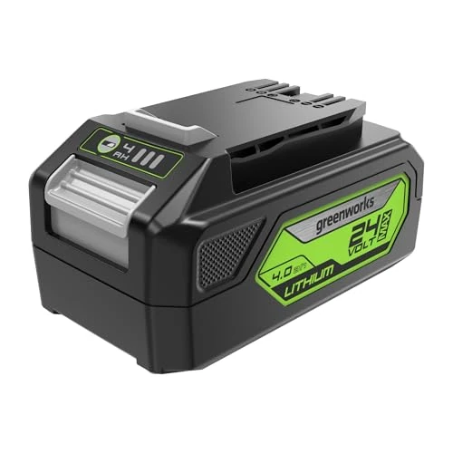 Limited-time offer: Greenworks 24V Battery. Original Greenworks Rechargeable Powerful Battery. Suitable for All 24V Garden Tools. 4 Ah Lithium-Ion Battery. Fast Charging, 3-Stage charge level. 2 Year Warranty G24B4 from 46.07 £ to 46.07 £ (save 0.00%)