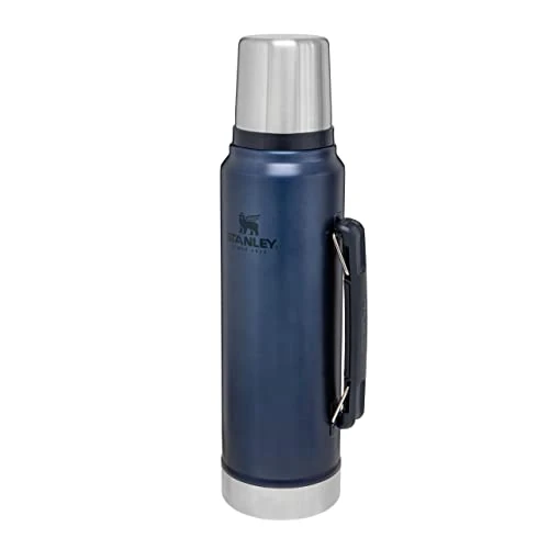 Stanley 1913 Classic Legendary Thermal Flask 1L - Keeps Hot Or Cold for 24 Hours - BPA-Free Insulated Bottle - Stainless Steel Coffee Flask - Leakproof - Dishwasher Safe - Nightfall