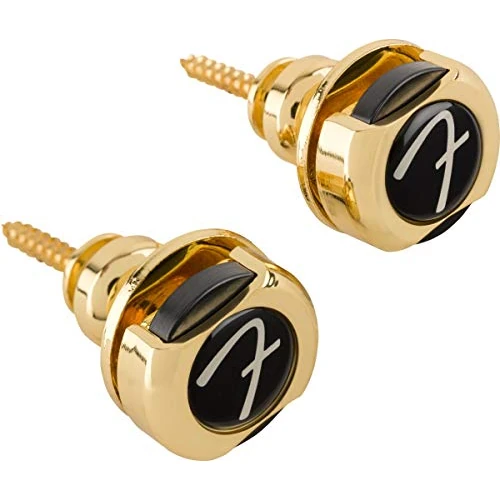 Offerta a tempo: Fender Infinity Strap Locks per Chitarra e Basso - Rotazione a 360° - Oro - 35% da 25.99 € a 16.90 €