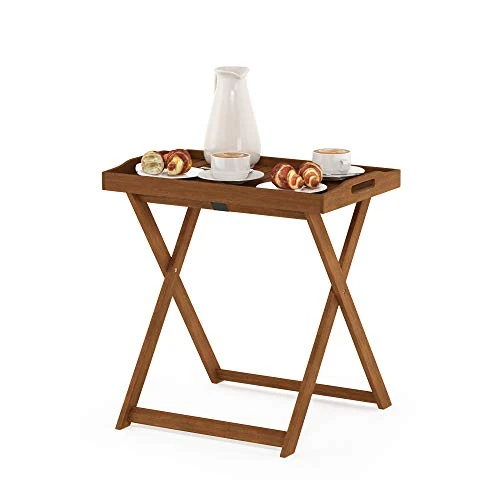 Limited-time offer: Furinno TIOMAN Patio Table, Outdoor Side Table, Tray Table, Coffee Table, for Patio, Garden, Porch, Natural from 35.99 GBP to 33.99 GBP (save 6%)