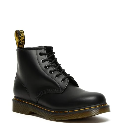 Offerta a tempo: Dr. Martens 101 Smooth Stivaletti con Lacci, Unisex - Adulto, Nero (Black Vintage), 43 EU - 37% da 190.00 € a 119.03 €