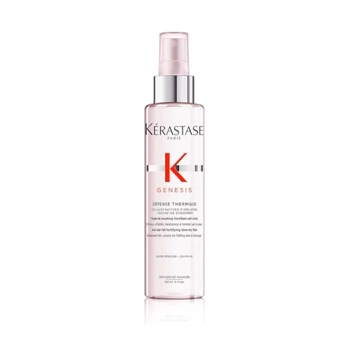 Kérastase Genesis, Spray Protector Térmico Fortificante, Anticaída y Anti-Frizz, Para Pelo Frágil, Défense Thermique, 150 ml