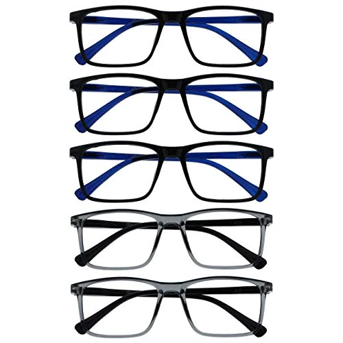 Oferta limitada: OPULIZE Ink Pack 5 Gafas De Lectura Grande Negro Gris Hombres Mujeres Bisagras Resorte RRRRR4-11177 +1,50 de 16.93 EUR a 16.93 EUR (ahorro 0%)