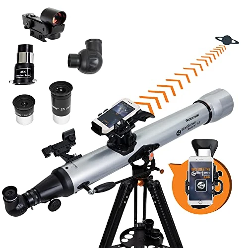 Offre limitée : Celestron 22451 StarSense Explorer LT 80AZ Télescope, Compatible avec Les Applications pour Smartphone, Fonctionne avec l'application StarSense – Compatible iOS/Android de 299.99 € à 222.95 € (26% de remise)
