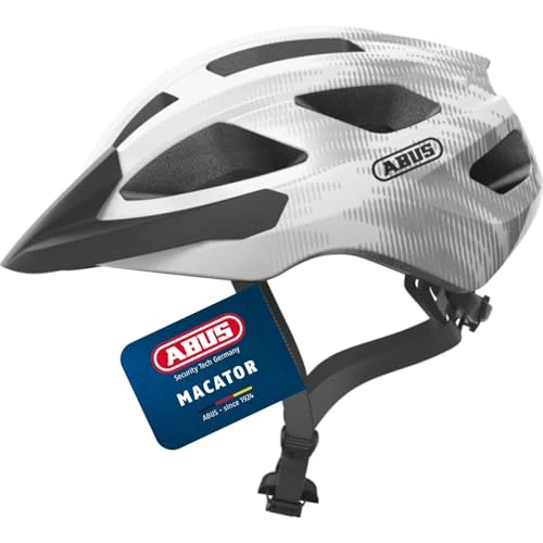 ABUS Casco de ciclismo de carretera Macator - casco de ciclismo deportivo para principiantes - también para usuarios con coleta - para hombres y mujeres