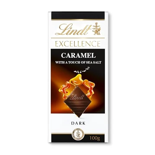 Offerta a tempo: Lindt Tavoletta EXCELLENCE Caramello Salato, Tavoletta di Cioccolato Fondente Lindt al Caramello Salato, Formato 100g - 29% da 4.09 € a 2.89 €