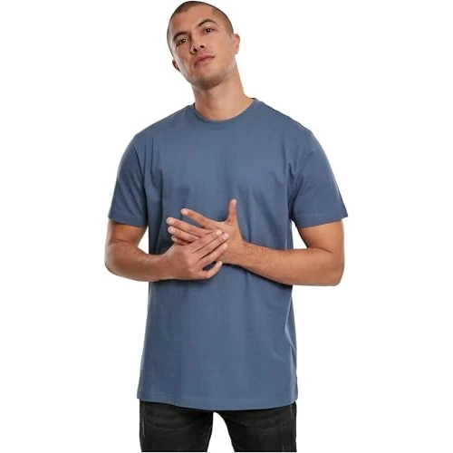 URBAN CLASSICS Camiseta básica de manga corta, cuello redondo normal, de algodón grueso, largo normal, ajuste holgado, de hombre, moderna, en distintos colores, tallas XS - 5XL