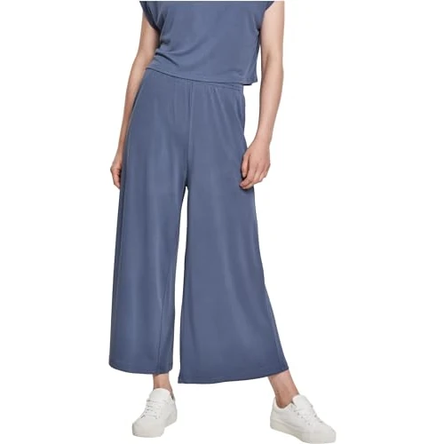 Zeitlich begrenztes Angebot: Urban Classics Damen Hose Ladies Modal Culotte, lässige Marlene Hose für Frauen, 3/4 Länge, mit Gummibund, Größen XS-5XL von 29.90 € auf 23.99 € (20% Rabatt)