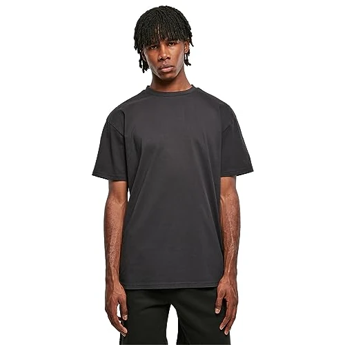 Urban Classics Men's Oversized Pinstripe Tee T-shirt T Shirt, Black, XXL UK