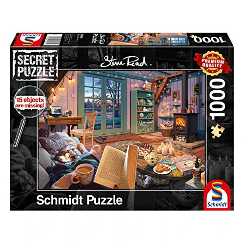 Schmidt Spiele 59655 Secret, vakantiehuis, puzzel met 1000 stukjes, kleurrijk