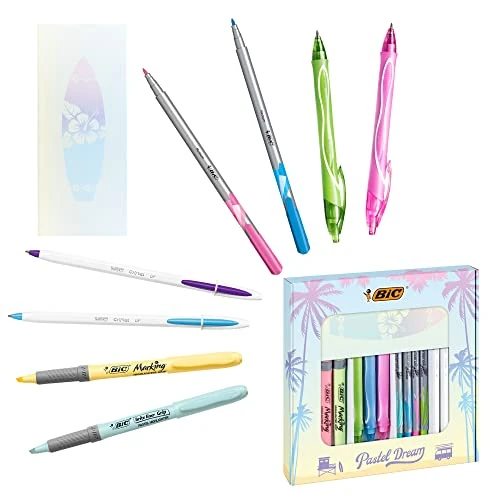Limited-time offer: Bic Dream Kit - 16pc, Gel/Felt/Highlighter/Ball Pens & Notepad - Turquoise Gift Box from 18.51 GBP to 18.51 GBP (save 0%)