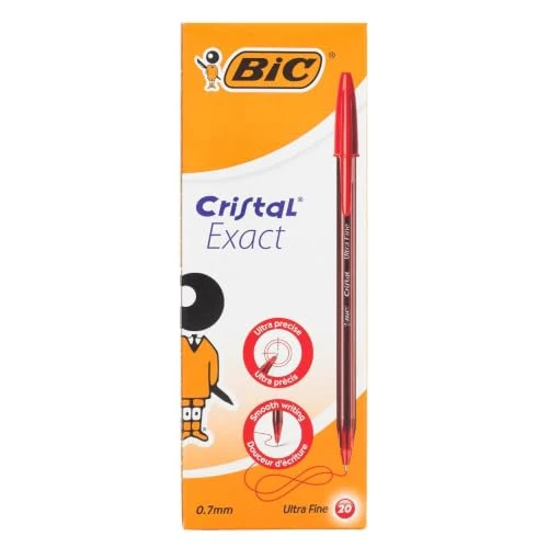 Oferta limitowana: BIC Cristal Exact Długopis czerwony Pudełko 20szt z 20.47 zł na 20.47 zł (oszczędź 0.00%)
