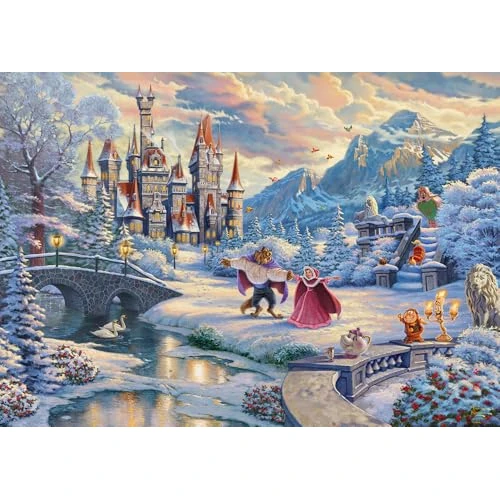 Limited offer: Schmidt | Thomas Kinkade: Disney Beauty & The Beast Winter Enchantment Puzzle - 1000pc | Puzzle | Ages 12+ | 1 Players from 16.00 EUR to 9.60 EUR (save 40%)