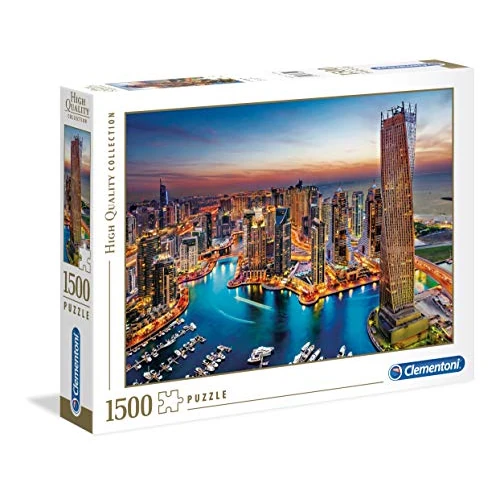 Clementoni - 31814 - Collection Puzzle - Dubai Marina - 1500 pieces - Made in Italy - Jigsaw Puzzles for Adult