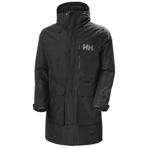 Oferta limitada: Helly Hansen Hombres Abrigo de aparejo, Negro, L de 133.00 € a 133.00 € (ahorro 0.00%)