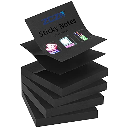 Offerta a tempo: ZCZN Foglietti Adesivi Viscosità Super Forte, Sticky Notes 4 Colori Vivaci - 35% da 12.99 € a 8.42 €