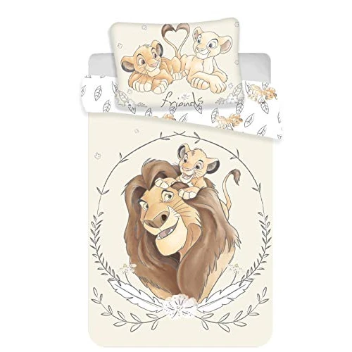 Offre limitée : Le Roi Lion Parure de lit Bébé 2pcs 100x135 cm 100% Coton Simba Mufasa de 26.45 € à 19.68 € (26% de remise)