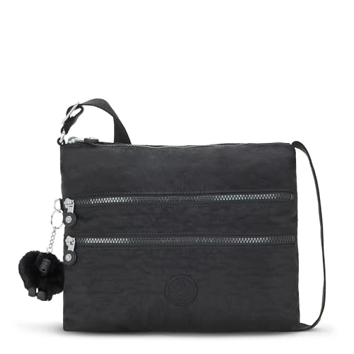 Offre limitee: Kipling ALVAR Sac à bandoulière de taille moyenne, Black Noir (Noir) de 84.90 EUR a 53.42 EUR (economie 37%)