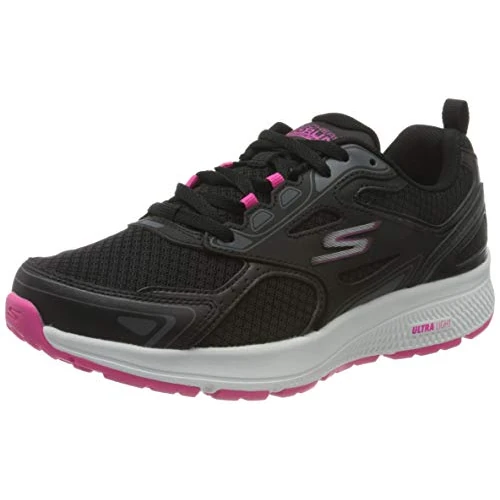 Offerta a tempo: Skechers Go Run Consistent, Scarpe da ginnastica Donna, Black Pink, 38 EU Larga - 0.00% da 91.57 € a 91.57 €