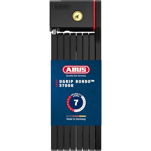 Offerta a tempo: ABUS Bordo uGrip 5700K SH serratura pieghevole con staffa - Serratura per bicicletta con barre spesse 5 mm - Livello di sicurezza 7 - 16% da 84.95 € a 71.12 €