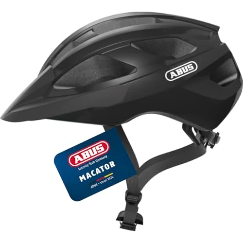 Tijdelijke aanbieding: ABUS Macator Racefiets Helm - Sportieve Fietshelm voor Beginners - Voor Dames en Heren - Zwart, Maat S van 59.95 € naar 41.99 € (30% korting)