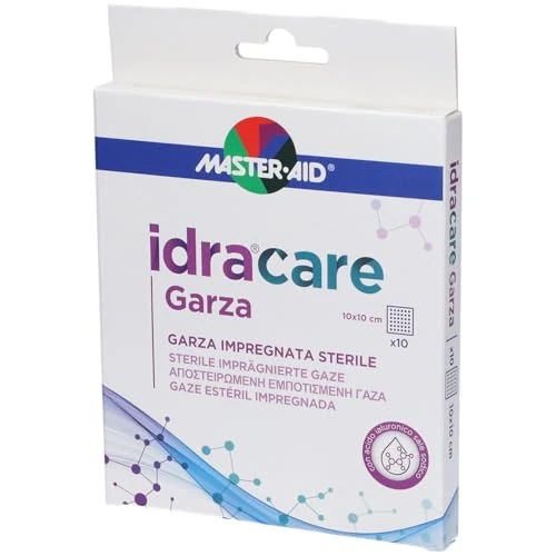 Offerta a tempo: MASTER AID Idracare Garza Impregnata Sterile 10x10cm, 10 Garze - 21% da 13.30 € a 10.50 €