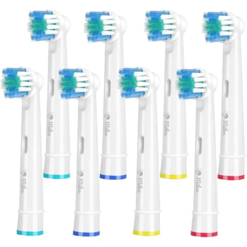 Offerta a tempo: Testine Compatibili con Oral B - 8 Milos Testine di Ricambio - 23% da 12.99 € a 9.99 €