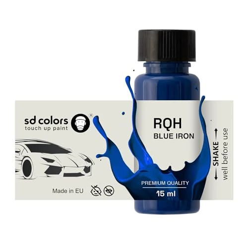 Limited-time offer: SD COLORS BLUE IRON RQH New Touch Up Paint 15 ML REPAIR SCRATCH CHIP BRUSH COLOR CODE RQH BLUE IRON (JUST PAINT) from 6.29 £ to 6.29 £ (save 0.00%)
