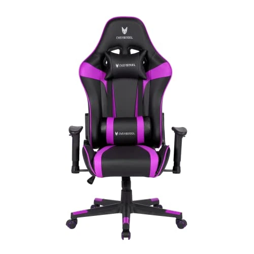 Offerta a tempo: Oversteel - ULTIMET Sedia da gaming professionale in similpelle, braccioli 2D, regolabile in altezza, schienale reclinabile a 180°, pistone a gas classe 3, fino a 120Kg, colore Viola - 37% da 199.99 € a 126.75 €