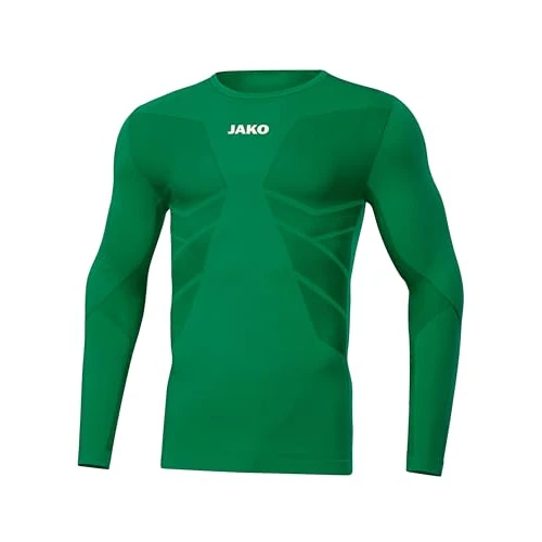 Jako Comfort 2.0, Maniche Lunghe. Uomo, Verde Sportivo, M