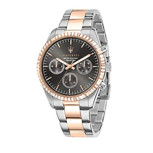 Maserati Men's Stainless Steel, Rose Gold PVD Watch, Competizione Collection, with Stainless Steel Strap - R8853100020