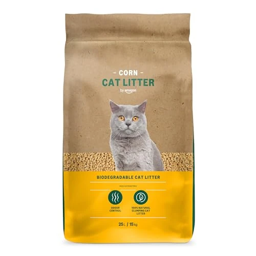 Oferta limitada: by Amazon, Arena para Gatos Clumping Corn, 25 L (paquete de 1) (anteriormente una marca de Lifelong, el mismo producto) de 20.49 € a 20.49 € (ahorro 0.00%)