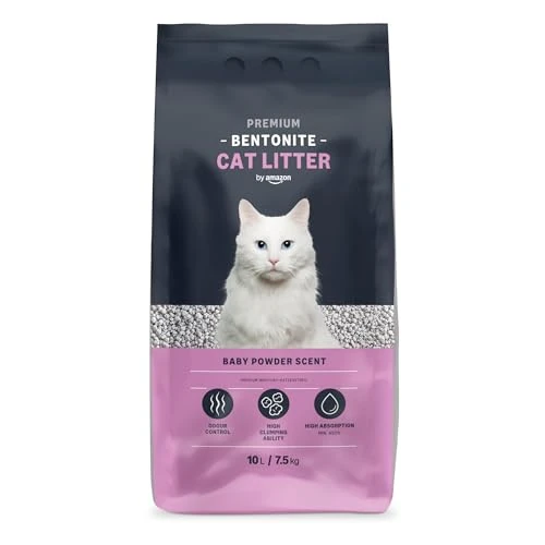 Offerta a tempo: Amazon Lettiera per Gatti Premium in Bentonite, Profumazione al Talco, 10L (Confezione da 1) (in Precedenza Un Marchio Lifelong, Stesso Prodotto) - 40% da 13.52 € a 8.11 €