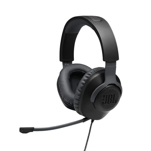 Offerta a tempo: JBL Quantum 100 Cuffie Gaming Over-Ear con Filo, Headset da gioco con Microfono Boom Direzionale Rimovibile, compatibilità su Ogni Piattaforma, Colore Nero - 9% da 36.66 € a 33.48 €