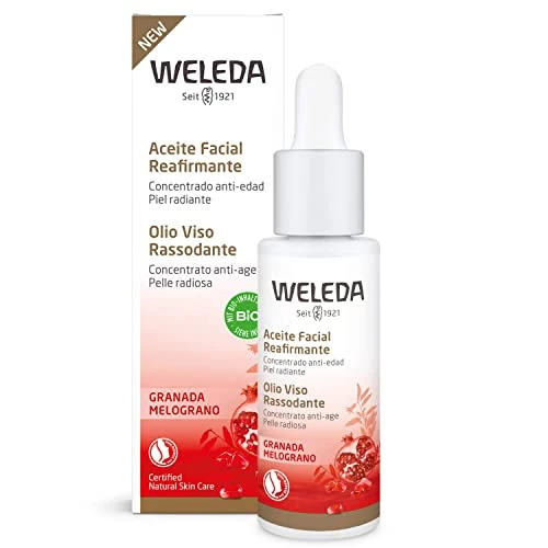 Offerta a tempo: Weleda Olio Viso Rassodante Melograno, trattamento antiage intensivo, ricco di antiossidanti e a base di estratti vegetali BIO certificati, idratazione immediata ed effetto rassodante, 1X30 ml - 16% da 31.90 € a 26.69 €