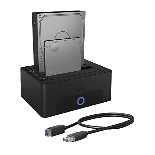 Oferta limitowana: ICY BOX Dual HDD/stacja dokująca USB 3.0 do SATA 2,5 cala i 3,5 cala, dysk twardy stacja klonowa i urządzenie do czytania, adapter, zewnętrzny, czarny, IB-1232CL-U3 z 140.58 zł na 140.58 zł (oszczędź 0.00%)