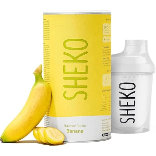 Offerta a tempo: SHEKO Pasto Sostitutivo Dimagrante Banana + Shaker – 21 Frullati Proteici - 0.00% da 39.95 € a 39.95 €
